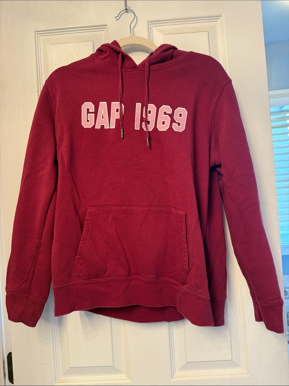 GAP Women's Burgundy Hoodie Sweatshirt